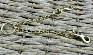 Brass Newmarket Coupling Chain - In-hand Show Leading