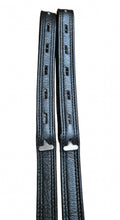 Load image into Gallery viewer, Black Non-Stretch Dressage Stirrup Webbers/Leathers - S-24”/M-28”/L-32”