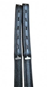 Black Non-Stretch Dressage Stirrup Webbers/Leathers - S-24”/M-28”/L-32”