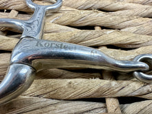 Load image into Gallery viewer, S/H 6” Korsteel JP Curve Mouth FrenchLink Hanging Cheek Snaffle