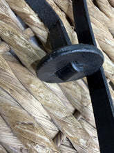 Load image into Gallery viewer, S/H 1/2” wide Leather In Hand Lead -Stopper End &amp; Buckle-  Black