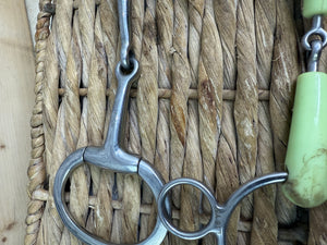 S/H Job Lot of Three X 5” Bits-Happy Mouth Gag, Lozenge Snaffle