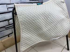 S/H Nuumed Fishtail Dressage Saddlecloth - Cream - L