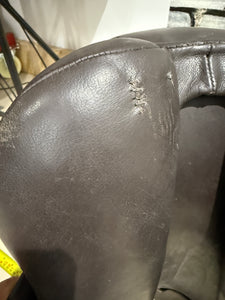 17 1/2” XW English VSD/GP/WH Saddle - Brown
