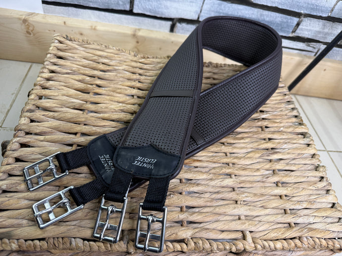 S/H 46” Wintec Elastic Waffle Girth - Brown
