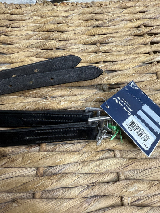 S/H 24” Tiny Tot Shires Stirrup Leathers - Black