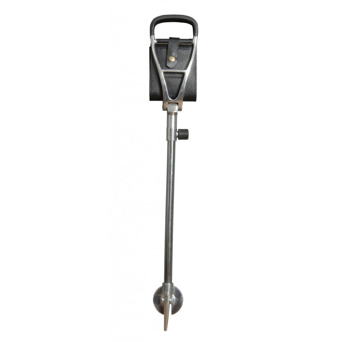 English Made Shooting Stick/Polo Leather Seat Stick-Brown/Black