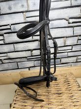 Load image into Gallery viewer, S/H Heritage Padded Comfort Flash Bridle -Black- Full