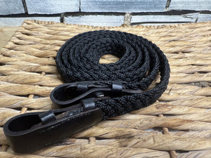 S/H Plaited Web Games Reins - Black - Pony