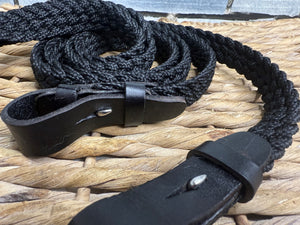 S/H Plaited Web Games Reins - Black - Pony