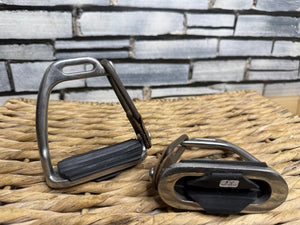 S/H 3 1/2” Peacock Safety Stirrup Irons