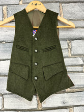 Load image into Gallery viewer, Child’s size 28 Rainsport Penine Wool Waistcoat - Green