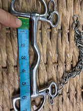 Load image into Gallery viewer, S/H 5 1/2” Port Mouth Kimblewick Bit with Curb Chain