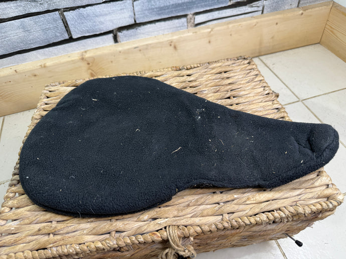 S/H Padded Fleece Racing Saddle Seat Saver - Black