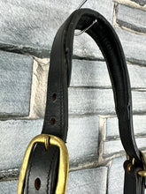 Load image into Gallery viewer, S/H Black English Leather Padded Headcollar  - Pony