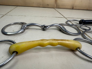 S/H Job Lot of Five X 4 1/2” Bits - Gags & Snaffles