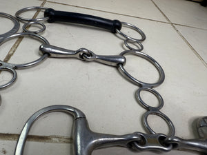 S/H Job Lot of Five X 4 1/2” Bits - Gags & Snaffles