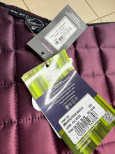 Load image into Gallery viewer, Lemieux Spectrum Satin Dressage Square -S/M- Aubergine/Papaya