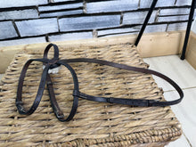 Load image into Gallery viewer, S/H English (Jeffries?) Grackle Noseband - Brown - Cob
