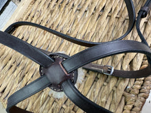 Load image into Gallery viewer, S/H English (Jeffries?) Grackle Noseband - Brown - Cob