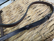 Load image into Gallery viewer, S/H English (Jeffries?) Grackle Noseband - Brown - Cob