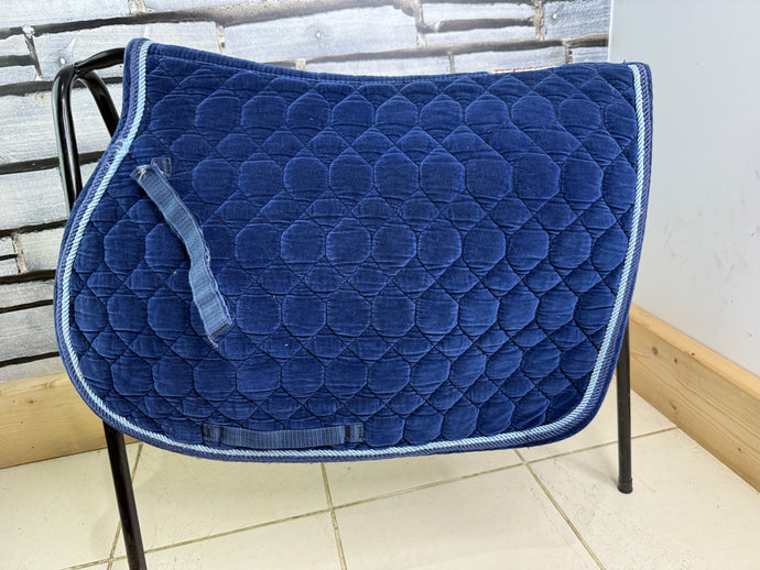 S/H Whittaker GP Velvet Saddlepad - Blue - L