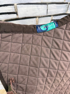 S/H Job Lot 2 x Nuumed Dressage Half Wool Numnah - Brown - Medium