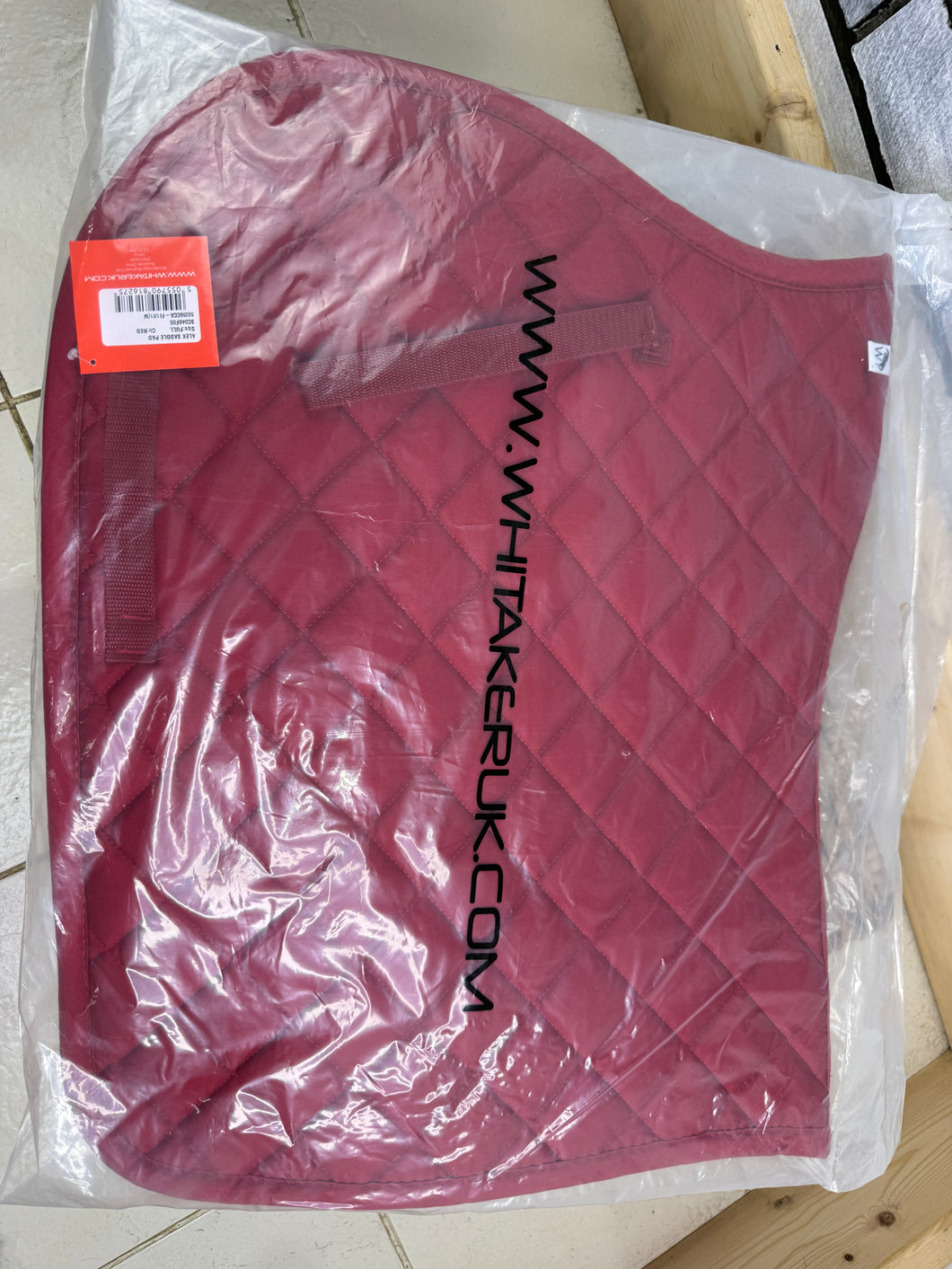Whitaker GP/Jump Cotton Saddle Pad - Red - Full
