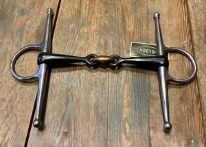 S/H 4 1/2” Sweet Iron Full Cheek Lozenge Snaffle Bit
