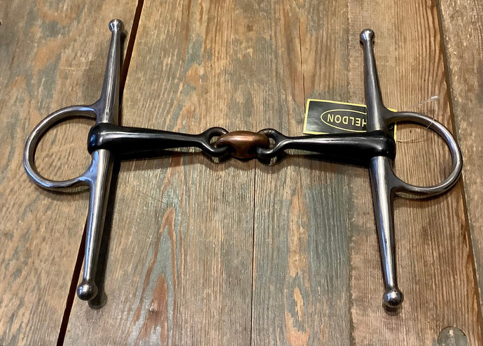 S/H 4 1/2” Sweet Iron Full Cheek Lozenge Snaffle Bit