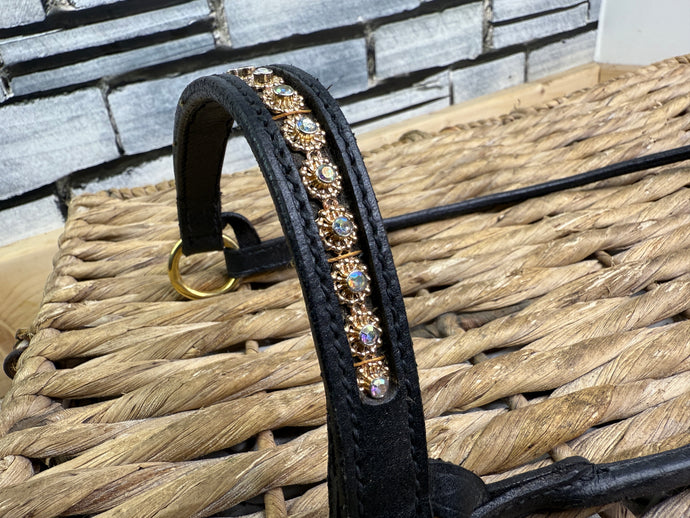 Arab In Hand Rolled Leather Show Halter/Bridle-Maharani