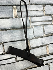 S/H Extra Wide Hunter Cavesson Noseband - Brown - Cob
