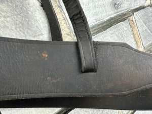 S/H Extra Wide Hunter Cavesson Noseband - Brown - Cob