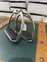 Load image into Gallery viewer, Plain Stirrup Irons - Traditional Hunting/Showing - 4”, 4 1/4”, 4 1/2”, 4 3/4” - With Rubber Treads