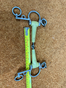 S/H 5 3/4” Happy Mouth Jointed Plastic Pelham Bit