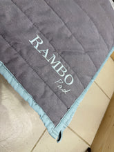 Load image into Gallery viewer, S/H Rambo Cotton Reversible Saddle Pad -Grey/Blue- Full