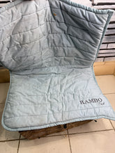Load image into Gallery viewer, S/H Rambo Cotton Reversible Saddle Pad -Grey/Blue- Full