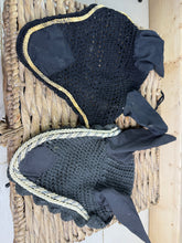 Load image into Gallery viewer, S/H 2 x Full Size Fly Veils/Bonnets/Ears - Black/Grey