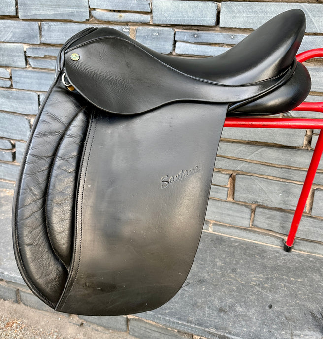 17 1/2” Wide Oakfield Santana WH Saddle - Black