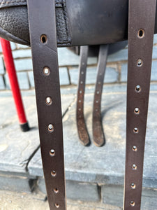 17 1/2” Medium Farrington Dressage Saddle - Brown