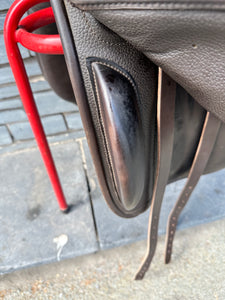 17 1/2” Medium Farrington Dressage Saddle - Brown