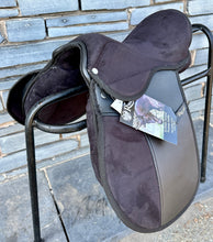 Load image into Gallery viewer, 14” Medium /MW Synthetic Pony GP Saddle - Black