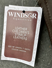 Load image into Gallery viewer, 48” Havana/Brown Stirrup Leathers - Windsor