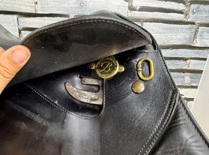 16 1/2” Wide/Changeable Gullet Bates Caprilli GP Saddle - Black