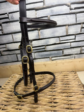 Load image into Gallery viewer, S/H Smart In hand Showing Bridle - Brown/Brass - Cob