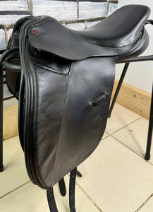 17” Wide Spalding Britanica Dressage Saddle - Black