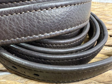 Load image into Gallery viewer, 60”/150cm Passier Hide Wrapped Non-Stretch Stirrup Leathers - Brown - Soft Leather