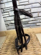 Load image into Gallery viewer, Schockemohle Weymouth/Double Dressage Bridle - Brown - Cob - Crystal Browband