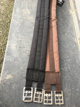 Load image into Gallery viewer, Plain Cotton Padded Small Pony/Shetland Girth -No Elastic- 16”, 18”, 20” up to 40”