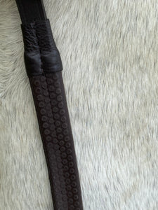 Quality Leather Flash Bridle - Soft Rubber Reins - Cob/Full/XF Black/Brown - Cob, Full & XF